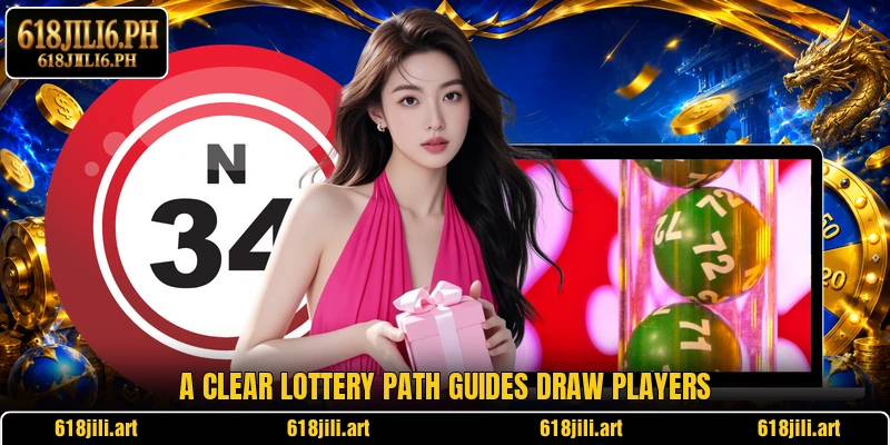 A clear lottery path guides draw players