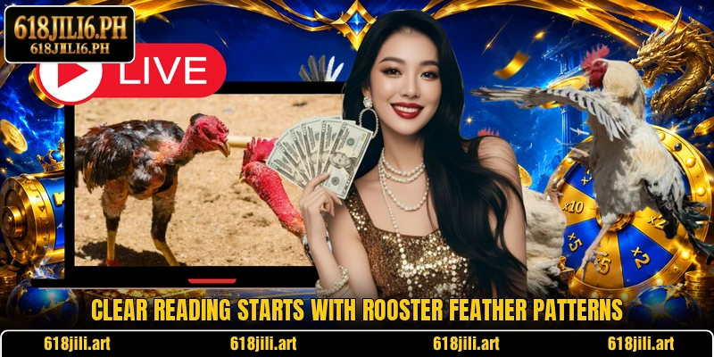 Clear reading starts with rooster feather patterns