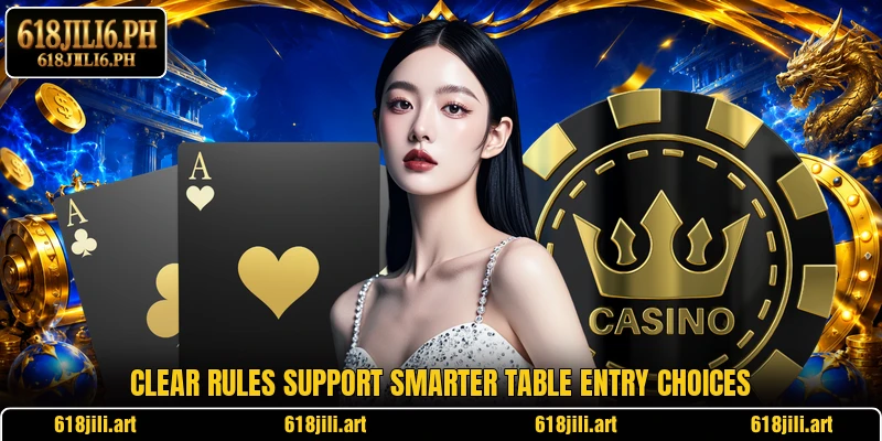 Clear rules support smarter table entry choices