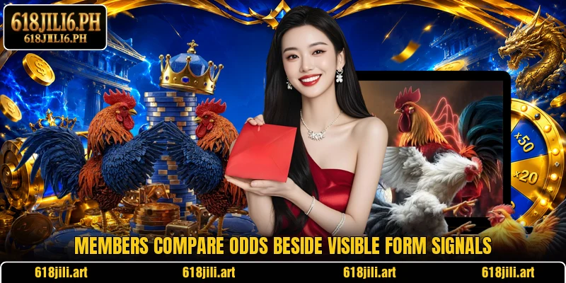 Members compare odds beside visible form signals