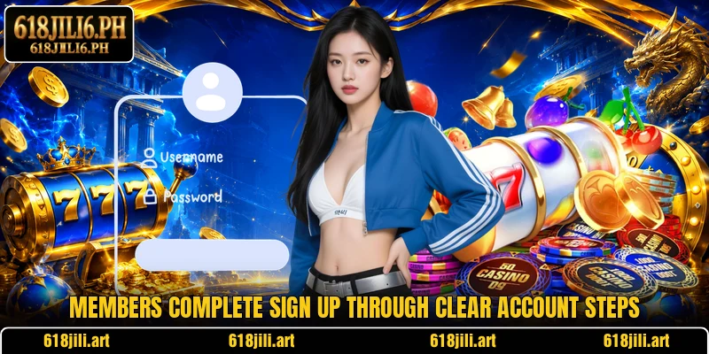 Members complete sign up through clear account steps