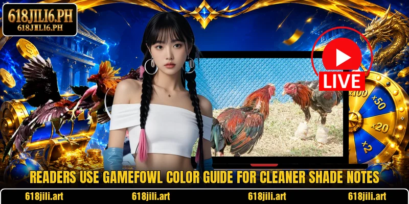 Readers use gamefowl color guide for cleaner shade notes