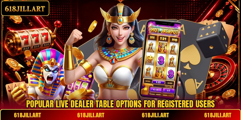 Popular live dealer table options for registered users Popular live dealer table options for registered users